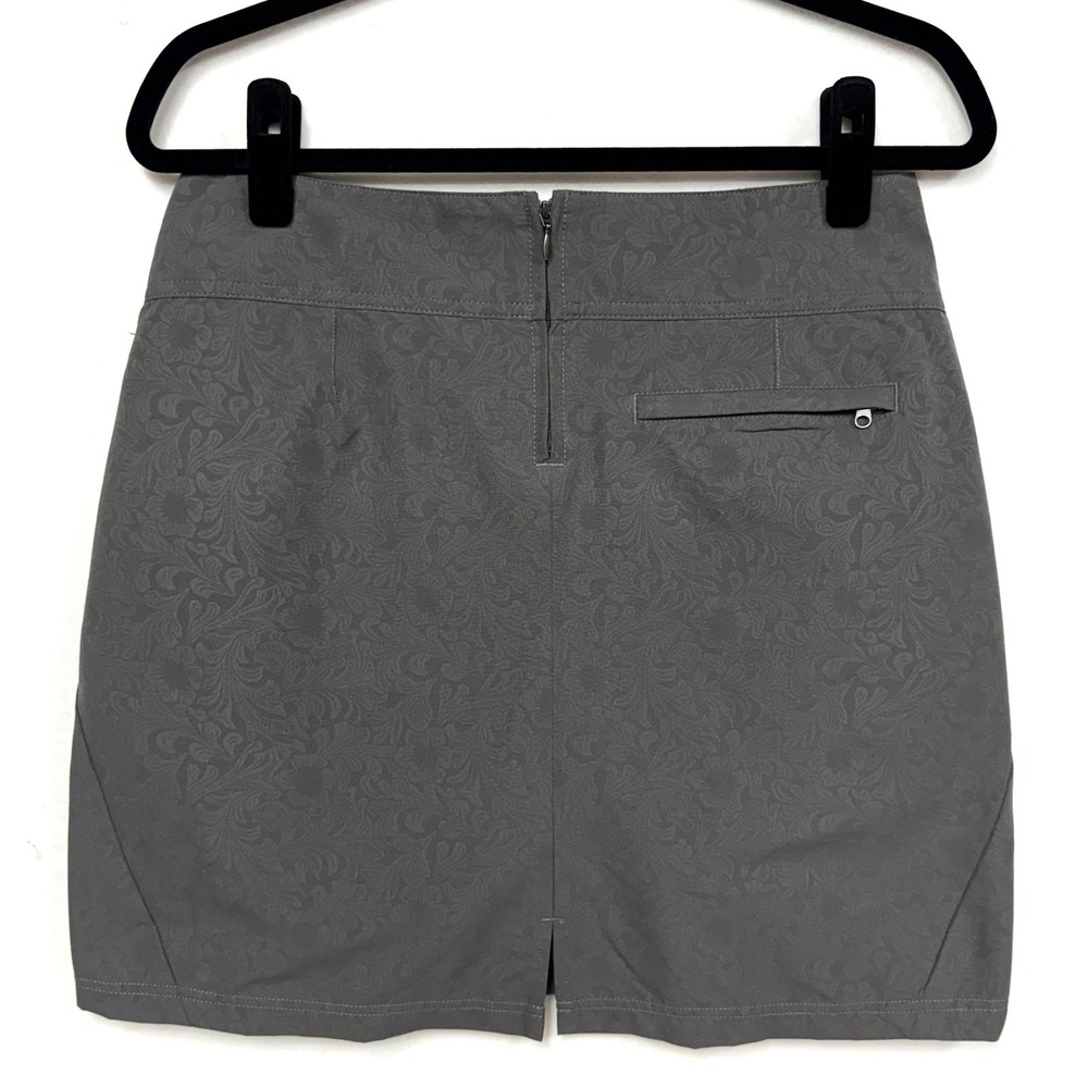 Royal Robbins, Size 6, Gray Embossed Discovery Skort Lightweight Activewear NEW - Picture 4 of 15
